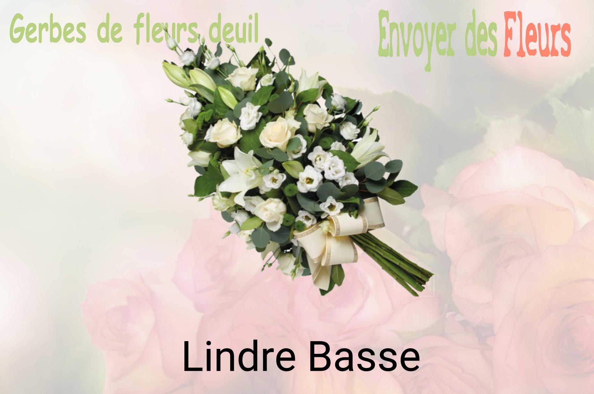 Gerbe de fleurs de deuil livrée à Lindre-Basse